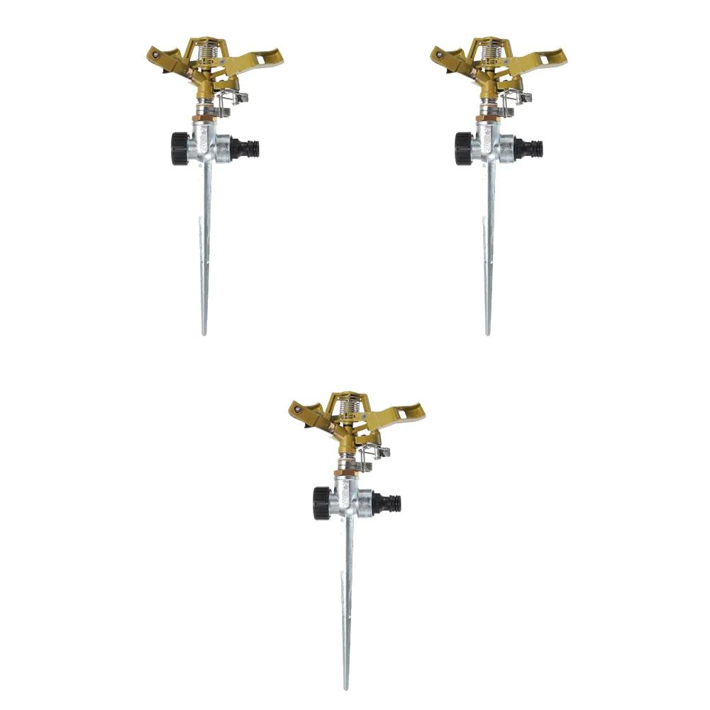 6-1 шт. Металлический Автоматический Вращающийся Артефакт для Полива Регулируемый Садовый Газонный Разбрызгиватель Система Инструмент для Садовой Ирригации Водный Распылитель