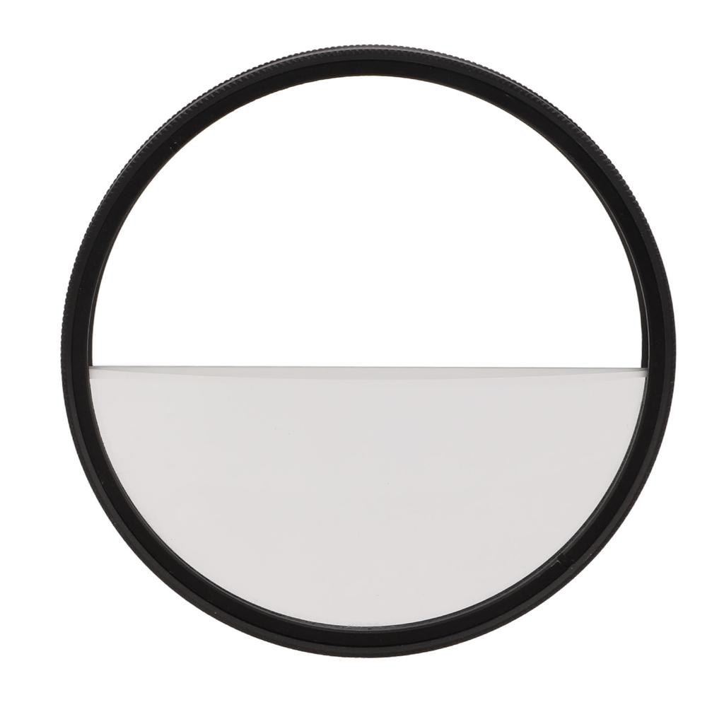 Split Diopter Filter Photography Foreground Blur Split Diopter Prism Camera Filter Accessory Film