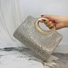 Bag Dinner Bag New High-end Light Luxury Diamond-encrusted Handbag Sequined Evening Dress Bag Chain Shantou