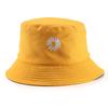 2020 NEW  Women Bucket Fishing Hats Sunscreen Sun Cap Little Daisies Double-sided Wear Spring Lady F
