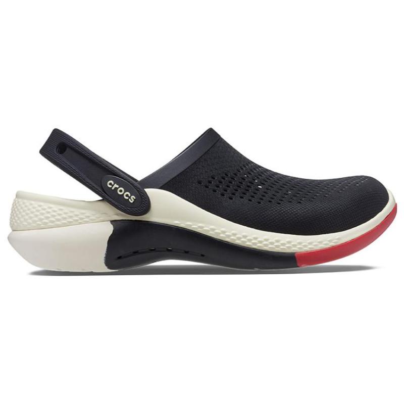 Crocs LiteRide 360 PU Повседневные Универсальные Сандалии Унисекс Черный