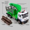 1/50 Logging Transport Truck Model Toy Alloy Engineering Vehicle Models Diecast Excavator Toys Kids Boy Gift Miniature Ornaments