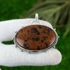 Natural Mahogany Obsidian Gemstone Jewelry 925 Sterling Silver Pendant For Women