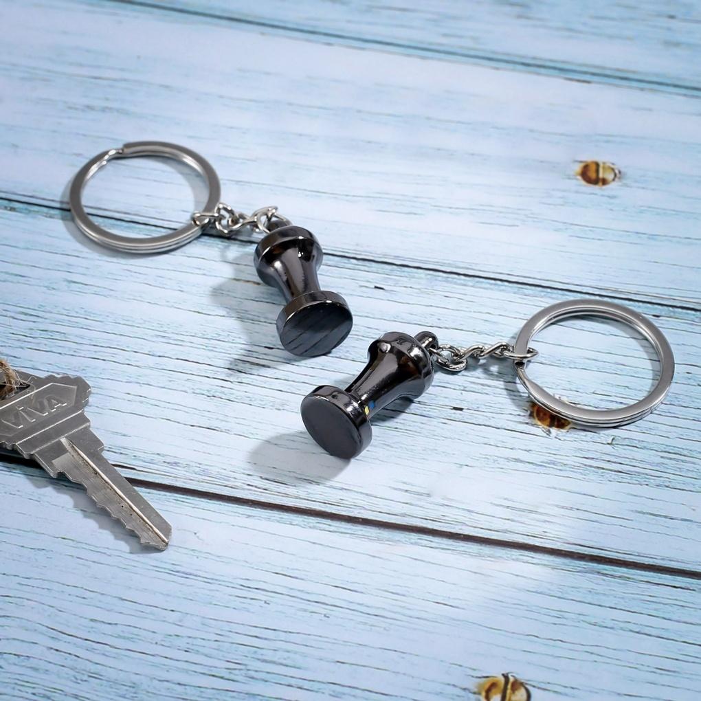 Coffee Temper Keychain 2-piece set (black) AirPod Keyring