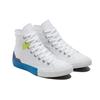 Converse Chuck Taylor All Star Удобные Универсальные Модные Классические Высокие Кеды из Канваса Унисекс Кроссовки Белый Синий 173184C
