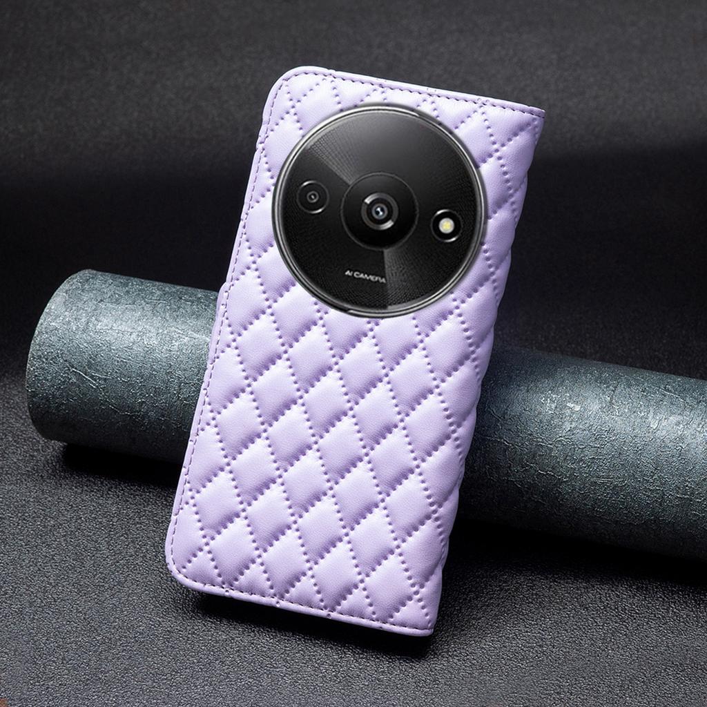 BINFEN COLOR BF Style-14 Для Xiaomi Redmi A3 4G/Poco C61 4G Чехол Внутренняя оболочка из ТПУ Кожаная крышка для телефона