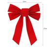 Home Decoration Large Size Red Velvet Bow with Tie DIY Wreath Bow Reusable Christmas Tree Bow Festive