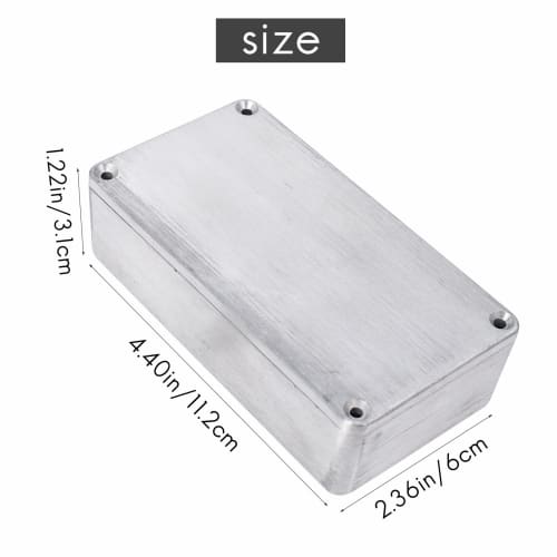 Ahvqevn 5-Piece Guitar Effect Pedal Aluminum Stompbox Enclosure for DIY Guitar Pedal Kit 1590B