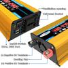 Автомобильный инвертор DC12V в AC220V: Модифицированная синусоида, Светодиодный дисплей, Двойная быстрая зарядка USB, Совместимость с солнечными панелями