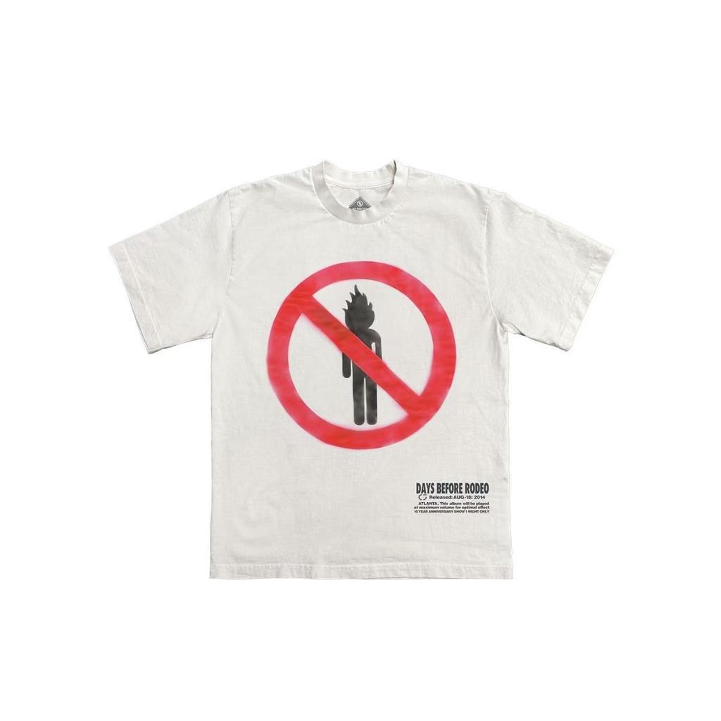 Унисекс футболка с круглым вырезом и английским принтом Travis Scott FW24