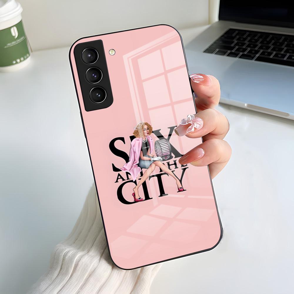 S-Sex And The City TV Phone Case For Samsung A56 A36 A26 A16 A15 A25 A35 A55 A14 A34 A24 A54 Glass Case