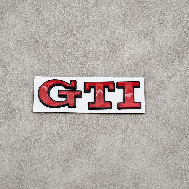 Hot 3D Metal Logo GTI Badge Car Front Grille Emblem Rear Trunk Sticker For Volkswagen VW Golf 4 5 6 7 3 MK2 MK3 MK4 Mk5 Polo Tig