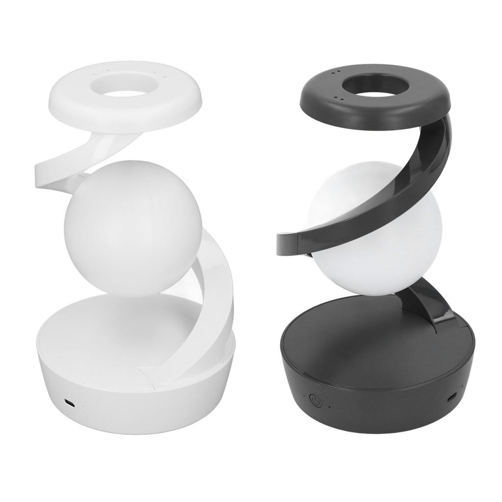 Modern Spiral Bedside Lamp Innovative 3D Visual Levitation Ball LED Table Lamp for Bedroom Living Ro