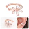 [Onm] Onm 14Kgp Cubic Flower Rose Gold Basic Ring Bracelet Ear Cuff (S9594006)