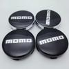 COY1 4pcs 60mm Car Wheel Center Caps With MOMO Badge Logo Rim Hubcaps Cover MOMO Emblem Styling Accessories for VW BMW Subaru Honda