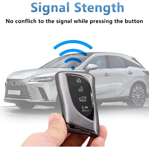 Чехол для брелока для Lexus, чехол для брелока, совместимый с Lexus UX200 UX250h LS500 LS500H LC500 LC500h ES300h F-Sport ES350 GX 460 Premium Soft TPU 2024 года выпуска.