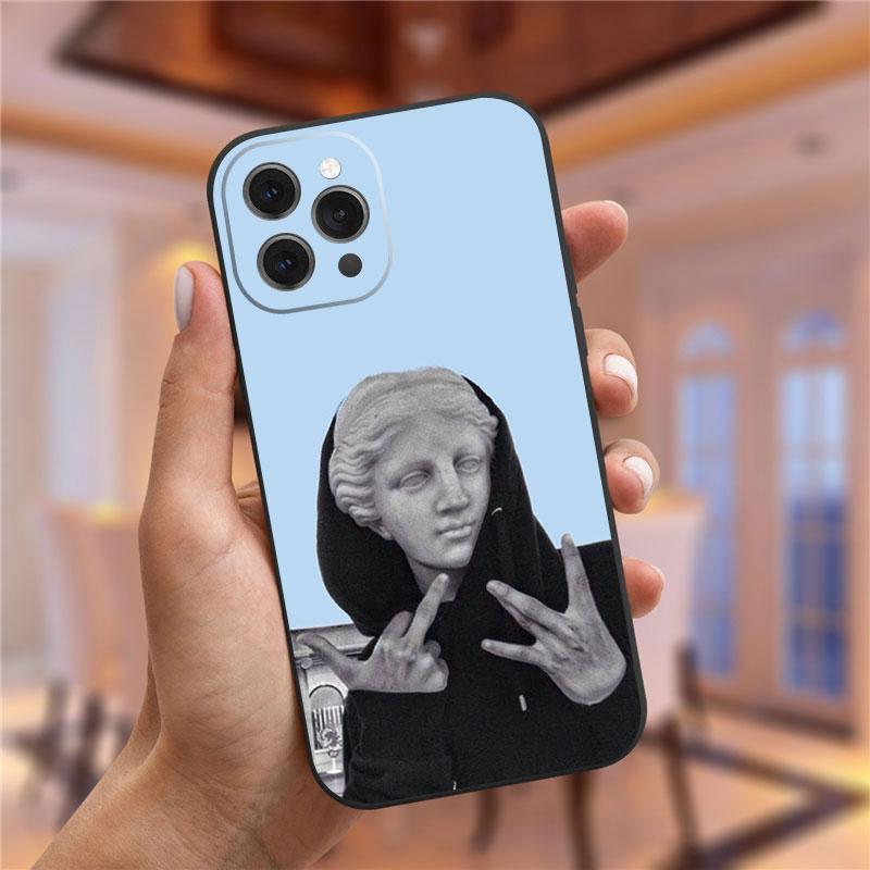 Винсент Ван Гог Звездная ночь цветок чехол для телефона для iPhone 13 12 11 Pro Max Mini X XR XS 8 7 6S Plus Мона Лиза Дэвид Мягкий чехол