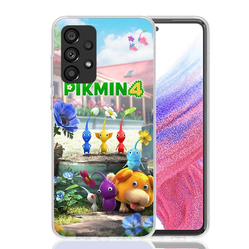 Game P-PikminS 4 Phone Case For Samsung Galaxy A52 A32 A22 A12 A02S A50S A30S A51 A31 AA71 Note 20 Ultra 10 S10 Plus Galaxy A52