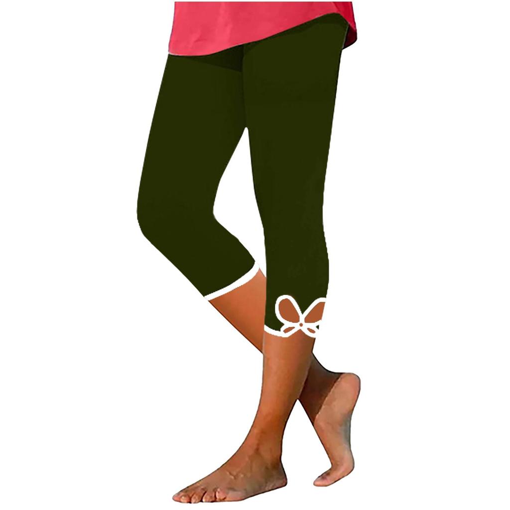 Hollow Out Capris Leggings For Women Summer Yoga Workout Pants Beach Tights Cozy Jeggings Stretch Pajamas