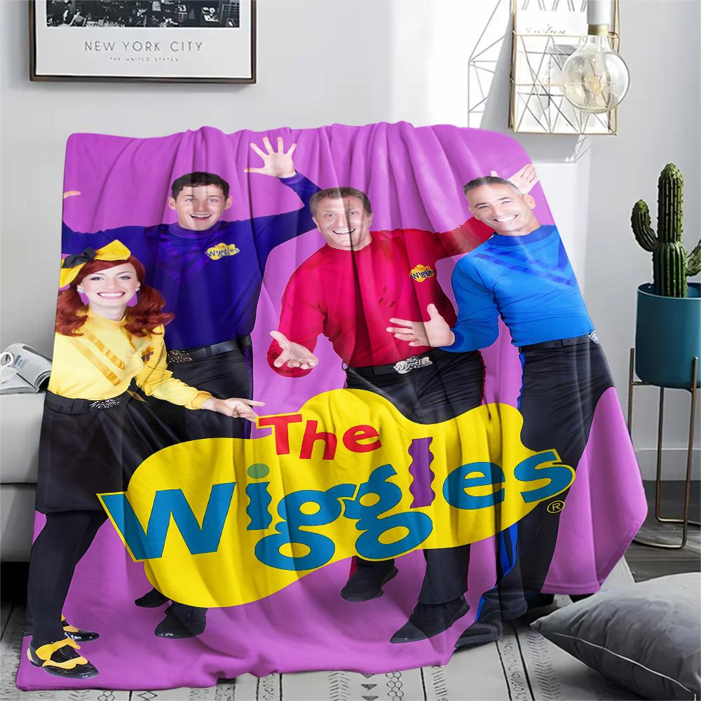 The Wiggles Print Flannel Blanket,High quality Comfortable for All Seasons,Home Decor,Warmth and Comfort,Perfect for Christmas Gifts