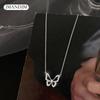 Bow Necklace, Female Niche Collarbone Chain, New Ins Trendy Neck Chain, Cold Temperament Korean Necklace