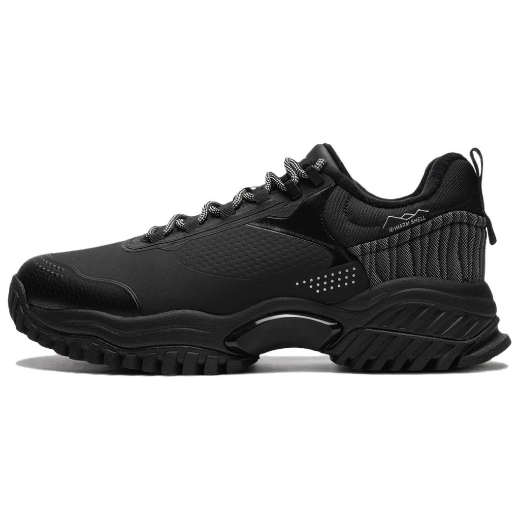 Li-Ning Comfortable Versatile Trendy Durable Warm Low-Top Casual Shoes Men Sneakers Black AGLU247-1