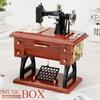Simulation Dollhouse Sewing Machine Vintage Music Box Dollhouses Miniatures  Home Decoration