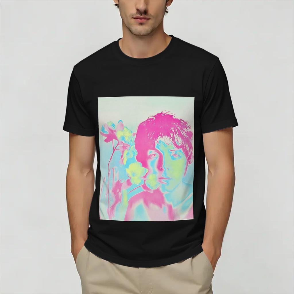 Harajuku T Shirt Summer Vintage Paul McCartneys Novelty TShirts Cotton Tee Shirt Aesthetic Loose Short Sleeve Tops