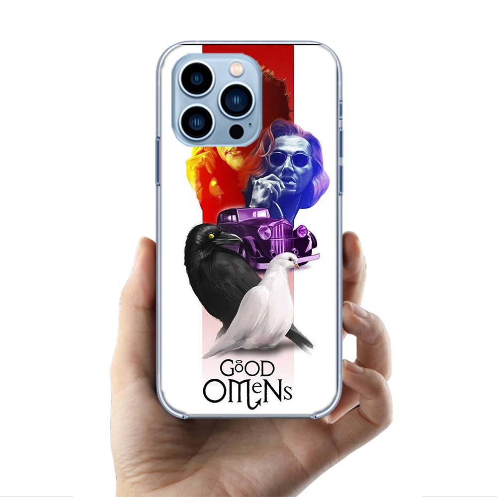 Чехлы для телефона Good Omens TV для iPhone 17E 16E 17 Air 16 Pro Max 15 Pro 14 Plus 11 13 12 Mini Чехлы Совместимые с Sui