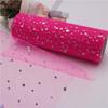 Decoration Party Supplies 10 Yards 15cm Glitter Sequin Tulle Roll Tulle Fabric Organza Laser Gauze