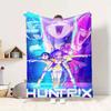 Huntrix Team Flannel Blanket Throw Blanket Soft Warm Sofa Bed Camping Home Decor Unique Christmas Gift C9211341