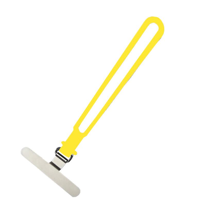 1Pcs 2In1 Silicone Mobile Phone Wrist Straps Short Lanyard Soft Hanging Cord With Stainless Steel Metal Tether Tab Gasket