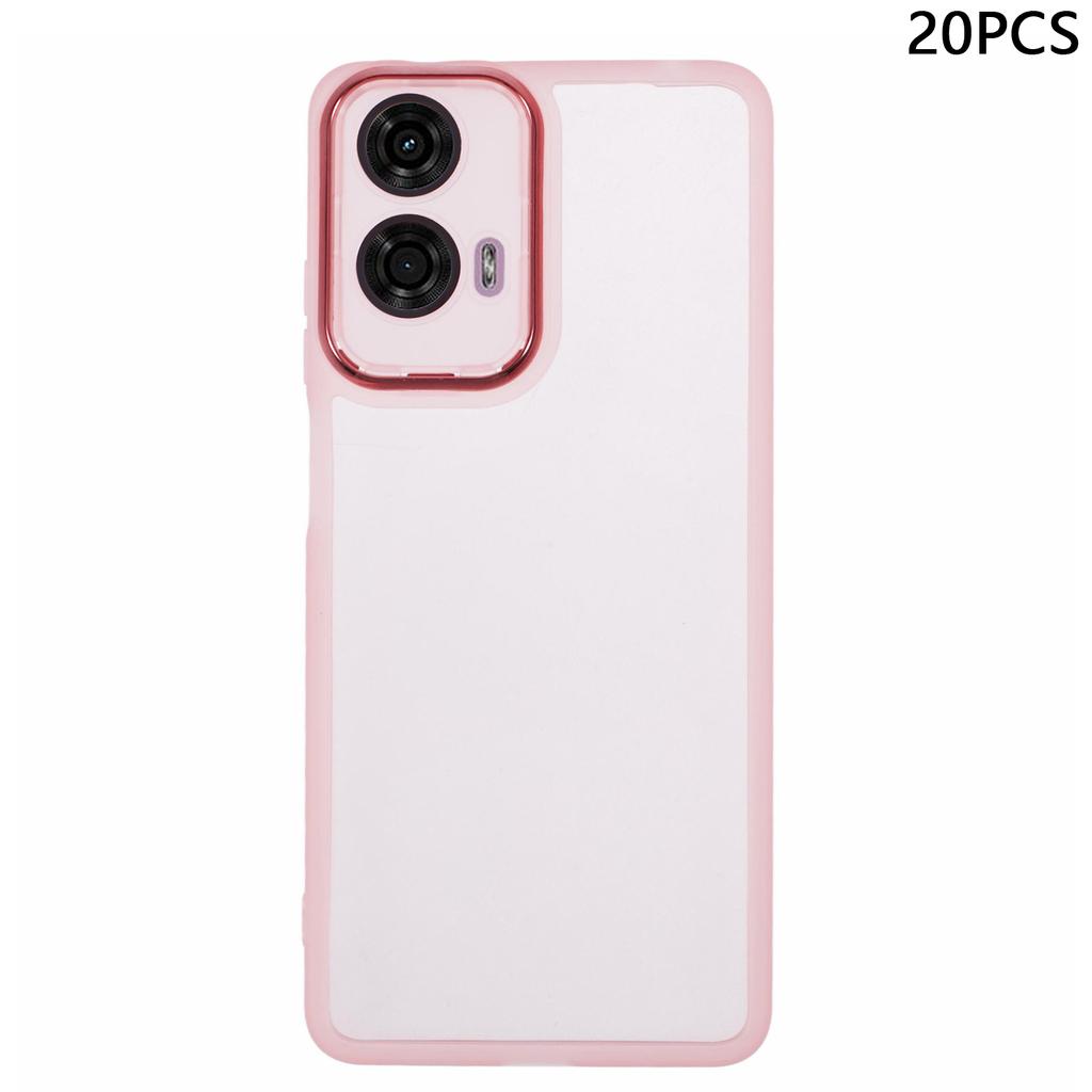 Bulk Purchasing 20Pcs For Motorola Moto G24 4G Case Electroplated Camera Frame TPU Phone Cover Precise Cutouts