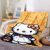 1 шт. Плед Хэллоуин Hello Kitty Легкий фланелевый плед для дивана, кровати, путешествий, кемпинга, гостиной, офиса, дивана, кресла