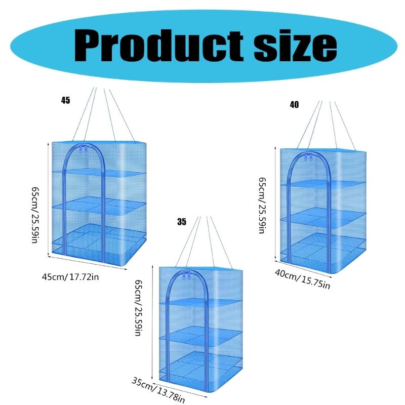 Домашняя сушильная сетка для овощей 4 слоя складная сушилка подвесная корзина подвесная сетка для сушки фруктов, овощей