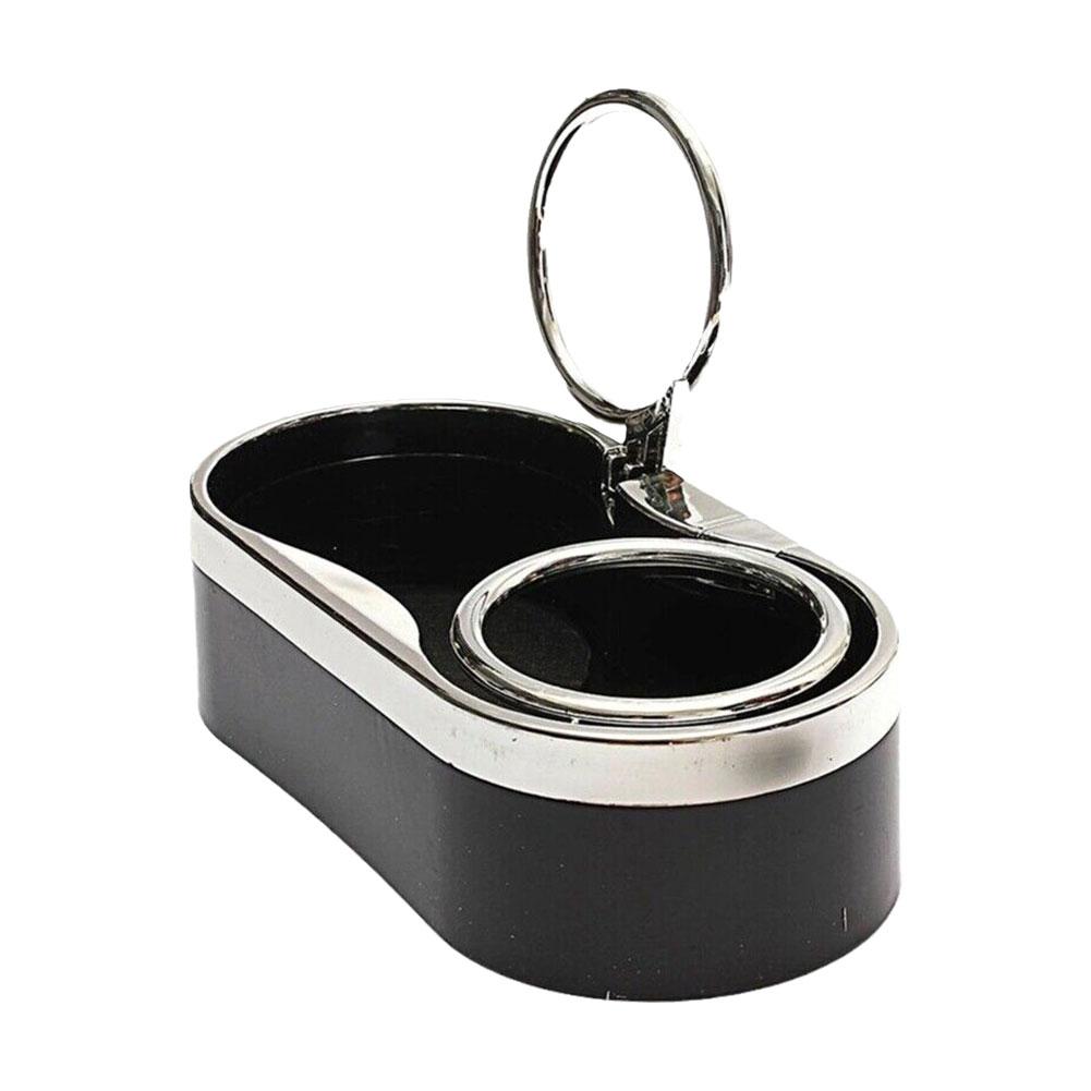 Автомобильный подстаканник с двумя отверстиями для напитков, черный многофункциональный портативный ящик для хранения в автомобиле, подставка для бутылок, аксессуары для интерьера