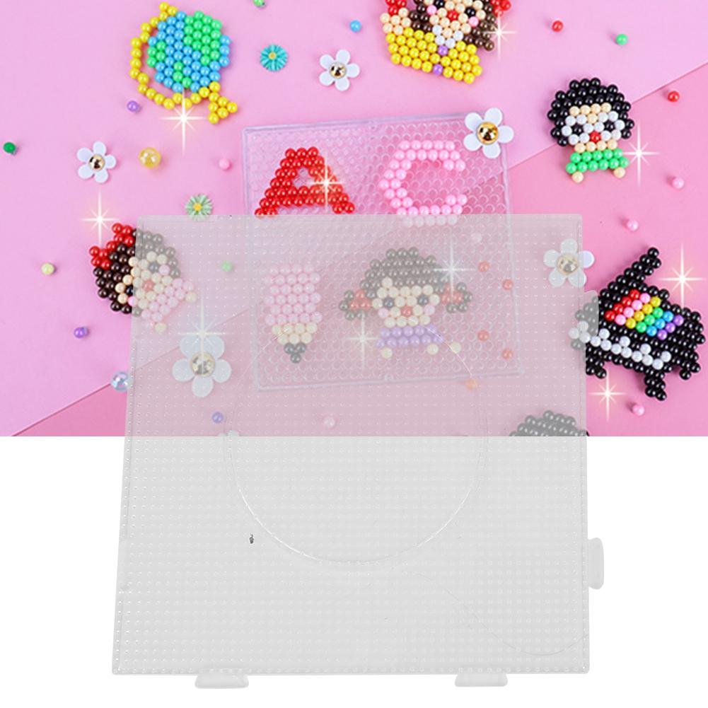 Transparent Geometric Pegboard Template Kids Children Toys for 2.6mm Perler Beads (Big Square)