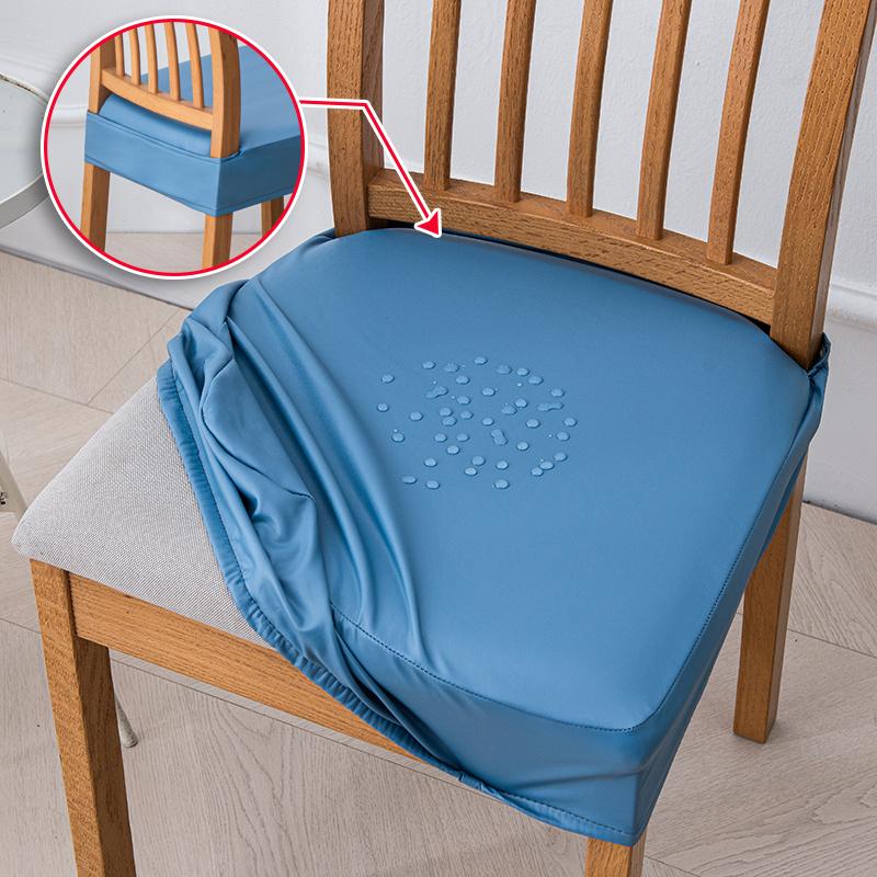 Водонепроницаемые эластичные чехлы на сиденья из полиуретана для обеденных стульев, моющиеся чехлы для обеденных стульев, защитные чехлы для стульев для офиса, банкета, 1 шт.