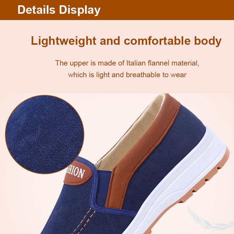 Старая пекинская тканевая обувь, мужская обувь, рабочая обувь на сухожильной подошве, повседневная обувь, дышащая парусиновая обувь без шнуровки для мужчин