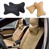 Car Neck Pillow Auto Head Neck Rest Relief Headrest Cushion PU Leather Car Seat Soft Support Pillow Auto Headrest Travel