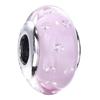 925 Sterling Silver Charm Shimmering Radiant Effervesence Heart Wavy Fancy Murano Glass Bead Fit Popular Bracelet Jewelry