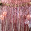 2M Multi-colors Metallic Foil Tinsel Fringe Curtain Door Rain Festival Wedding Decoration Birthday Party Background Photo Props