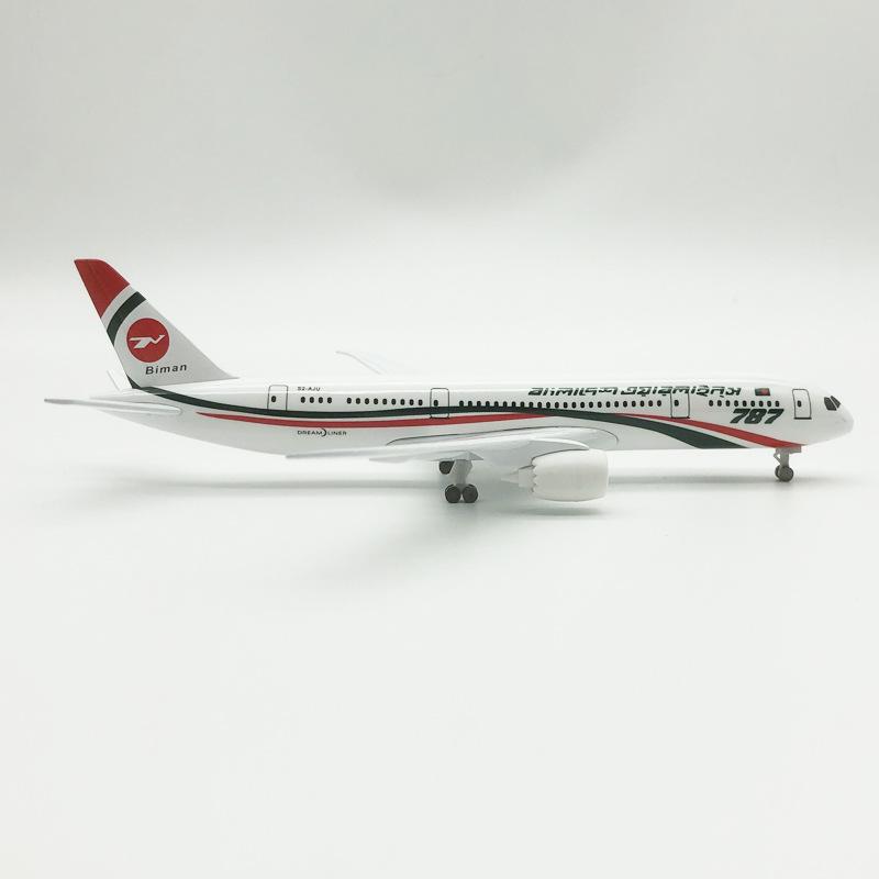 Модель пассажирского самолета Boeing 787, 20 см, сплав, Бангладеш