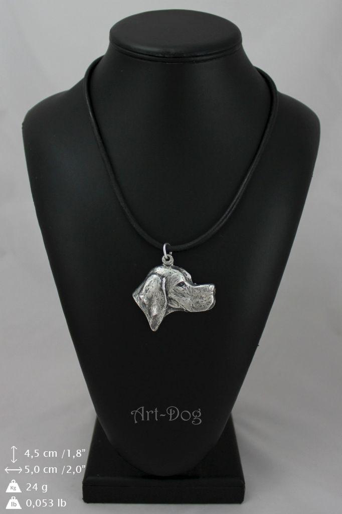 English Pointer – Necklace with dog, silver-plated pendant for dog fan | Art-Dog