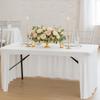 Solid Color Spandex Stretch Tablecloth Rectangular Dustproof Table Cover Washable Elastic Exhibition Table Decor Banquet