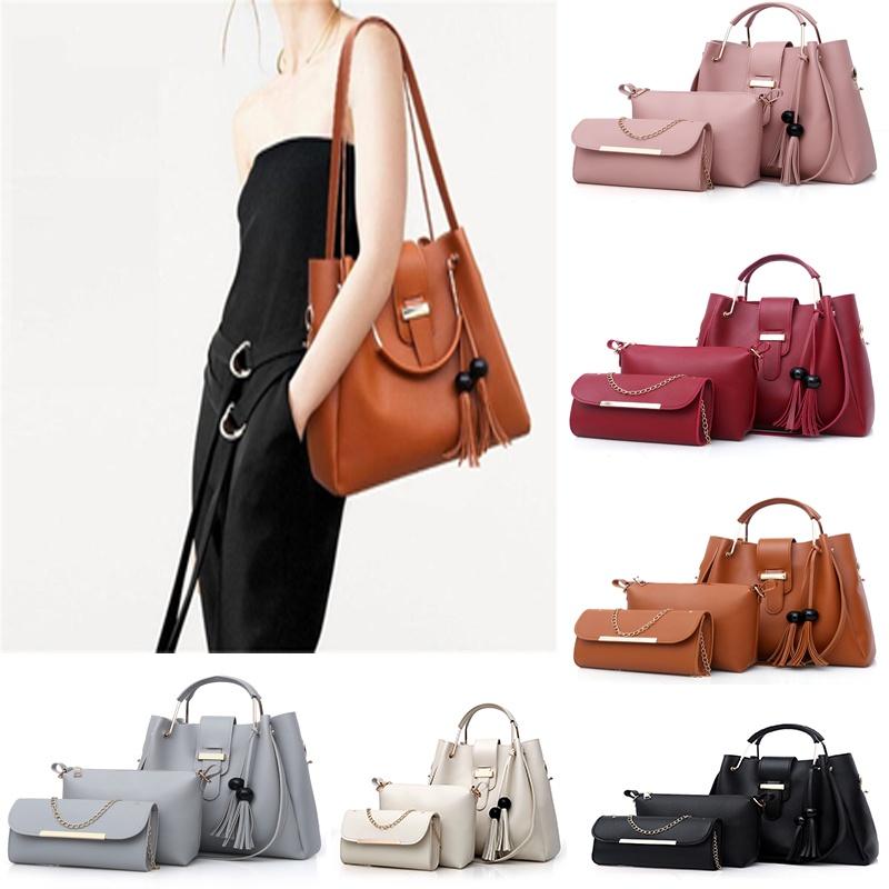 Elegant And Durable Women Handbags Set With Classic Large Capacity Design