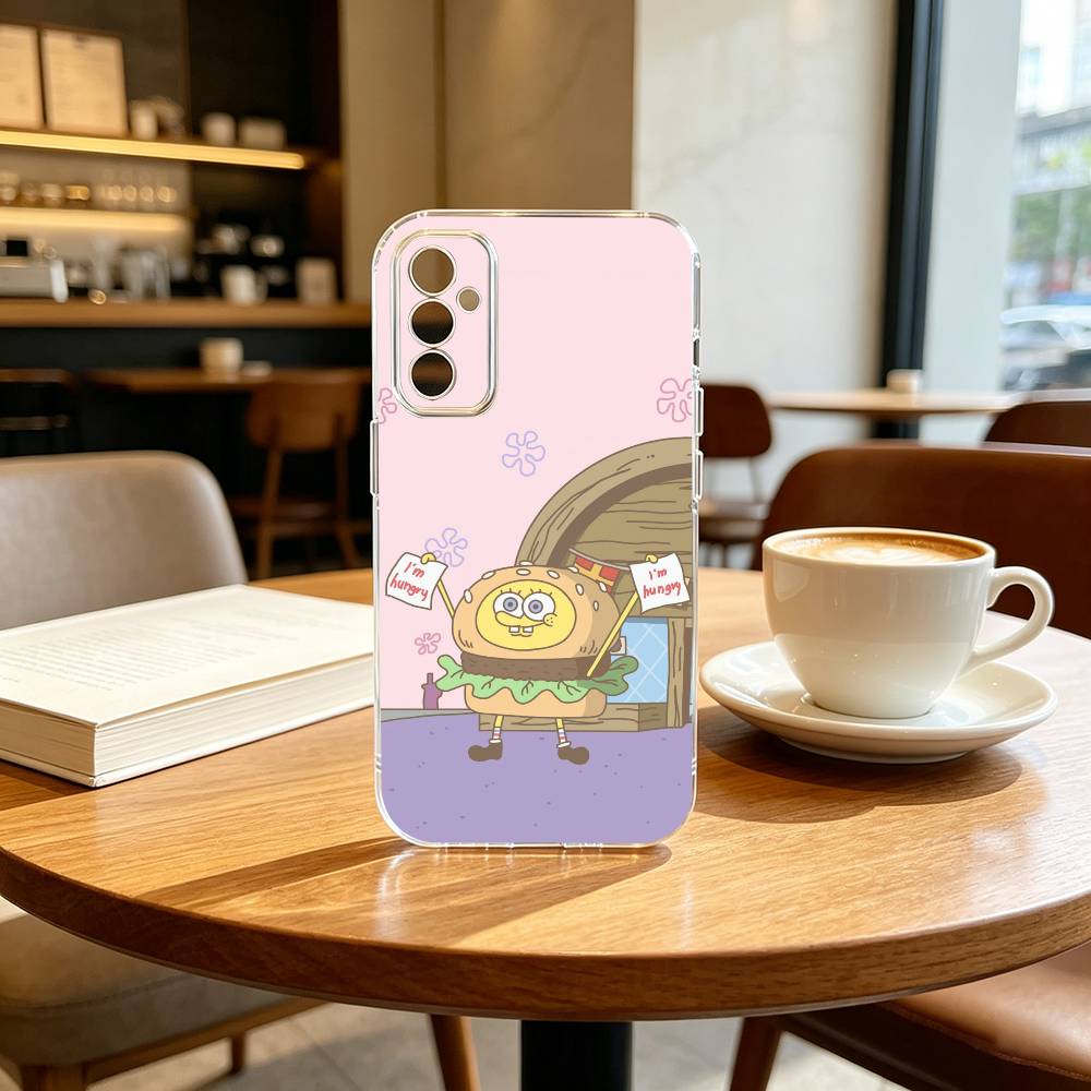 Animation S-Sponge Funny Z-Bob Phone Case For SamsungA10,12,20,21S,30,31,40,50,51,52,70,71 Transparent Cover