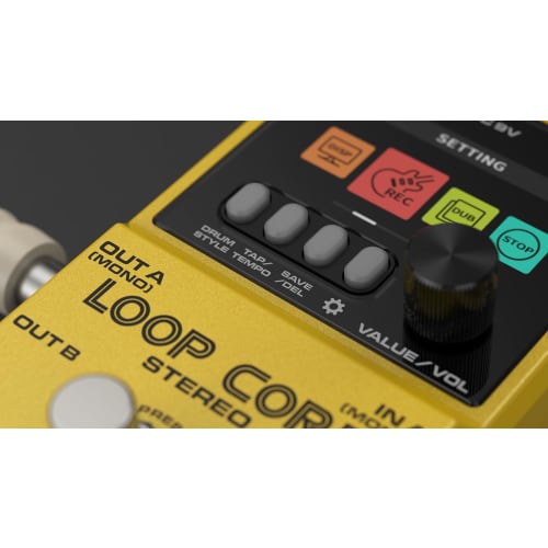 NU-X Loop Core Stereo Pedal | High-Definition Looper with 99 Save Slots, Stereo Input/Output, MIDI Control, and Built-in Drum Machine