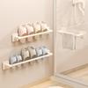 Wall-Mounted Drainable Bathroom Slipper Rack