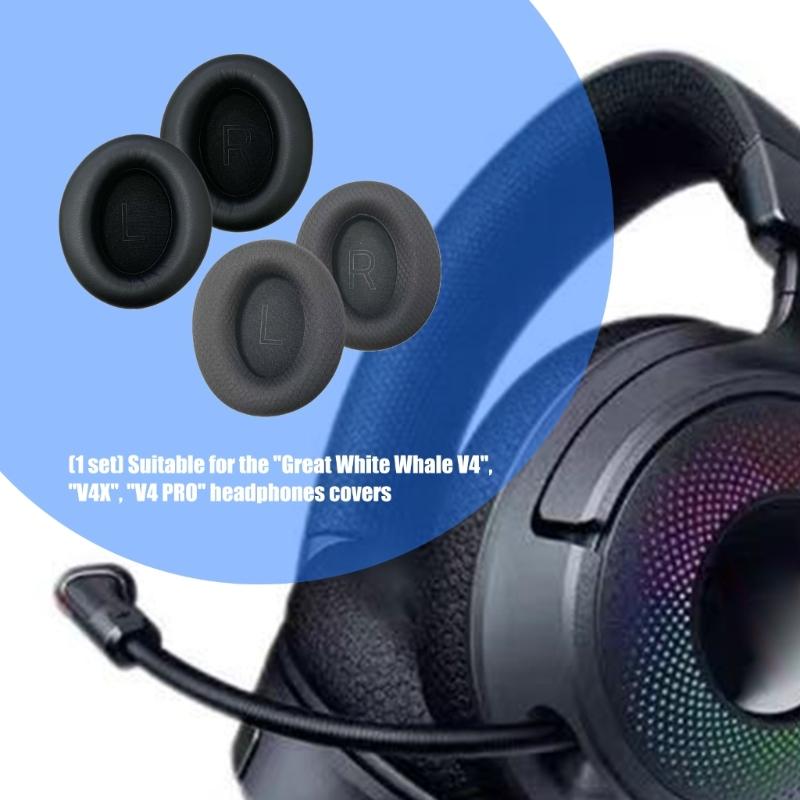 Сменные амбушюры для наушников V4 V4PRO V4X Мягкая губчатая амбушюра Повышает комфорт Качество звука Накладка на ухо